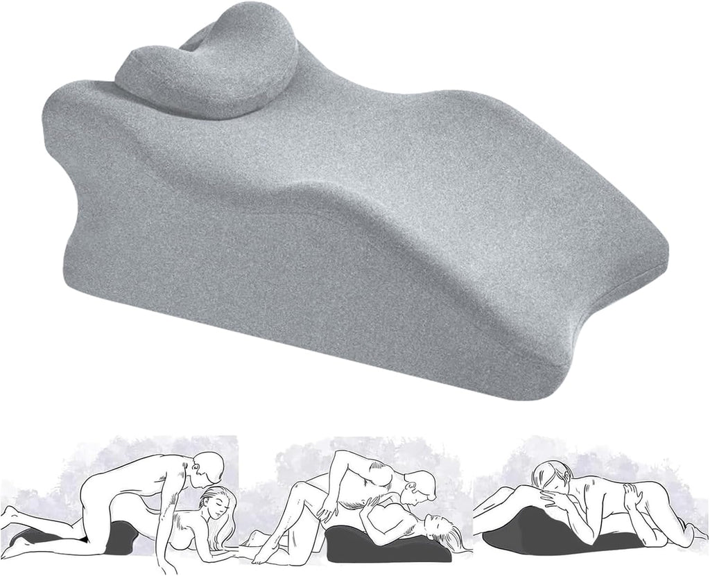 YSOGTDE Memory Foam Wedge Pillow for Sleeping, Reading and Back Support, Intimacy Butt Pillow Ergonomic Bed Pillow for Acid Reflux,…