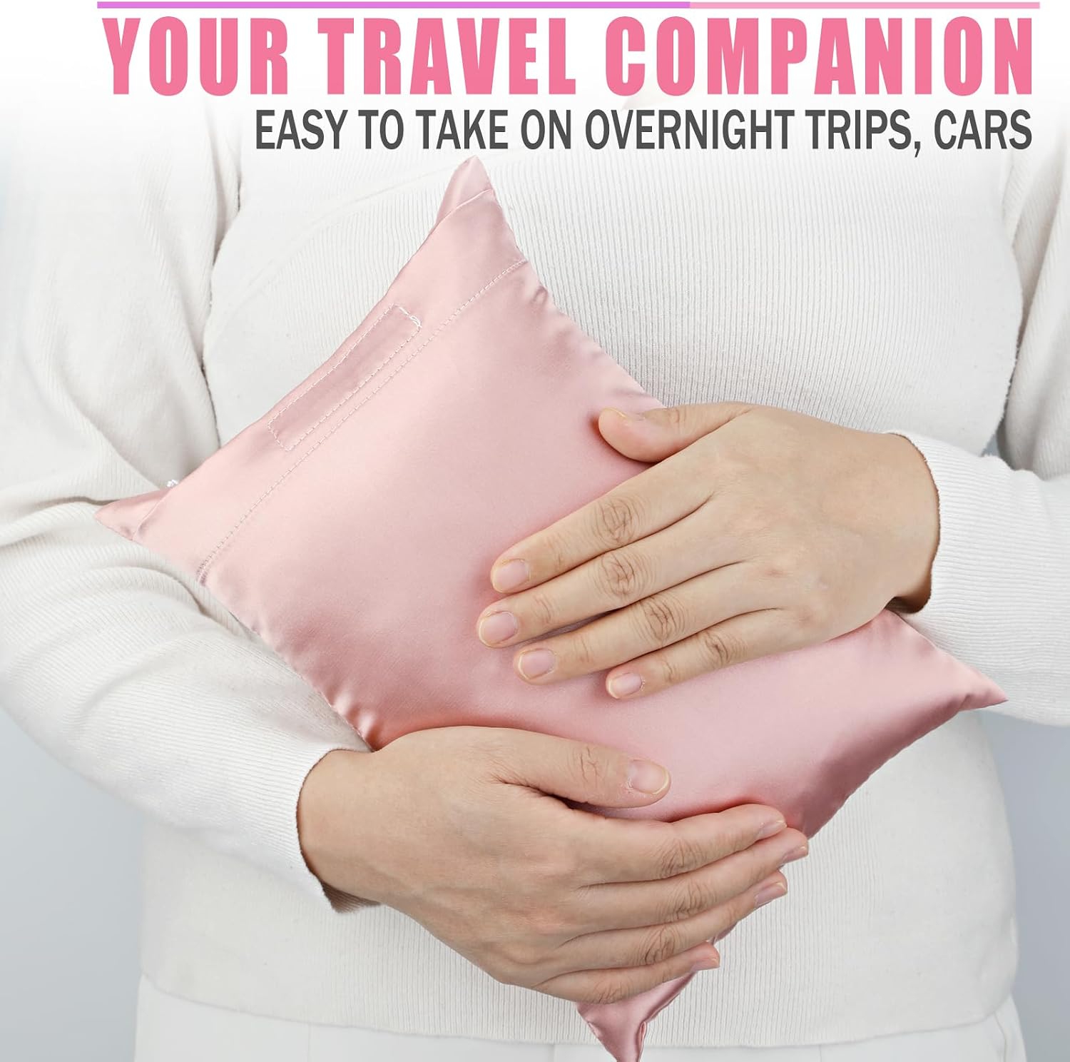 BNRendles Small Neck Pillow for Recliner Chair Neck with Removable Pillowcover Little Cervical Support Cushion Tiny Pillows Sleep Nap Satin…