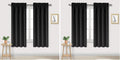 Dwcn Blackout Curtains – Thermal Insulated, Energy Saving & Noise Reducing Bedroom and Living Room Curtains, Black, W 42x L 63 Inch, Set of…