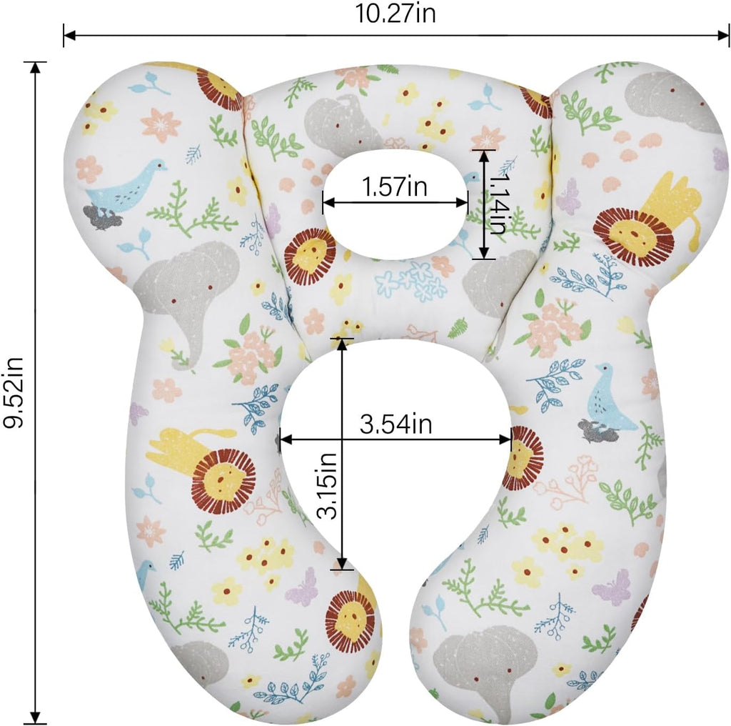 Baby Travel Pillow, Upgrade U-Shape Infant Pillow for Car Seat Pushchair and Stroller, Soft Comfortable Rest Cushion for Kids Newborn and…