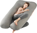Amagoing Pregnancy Pillows with Cooling Cover, U-Shape Full Body Pillow for Sleeping, Support for Back, Legs, Belly, HIPS for Pregnant Wome…