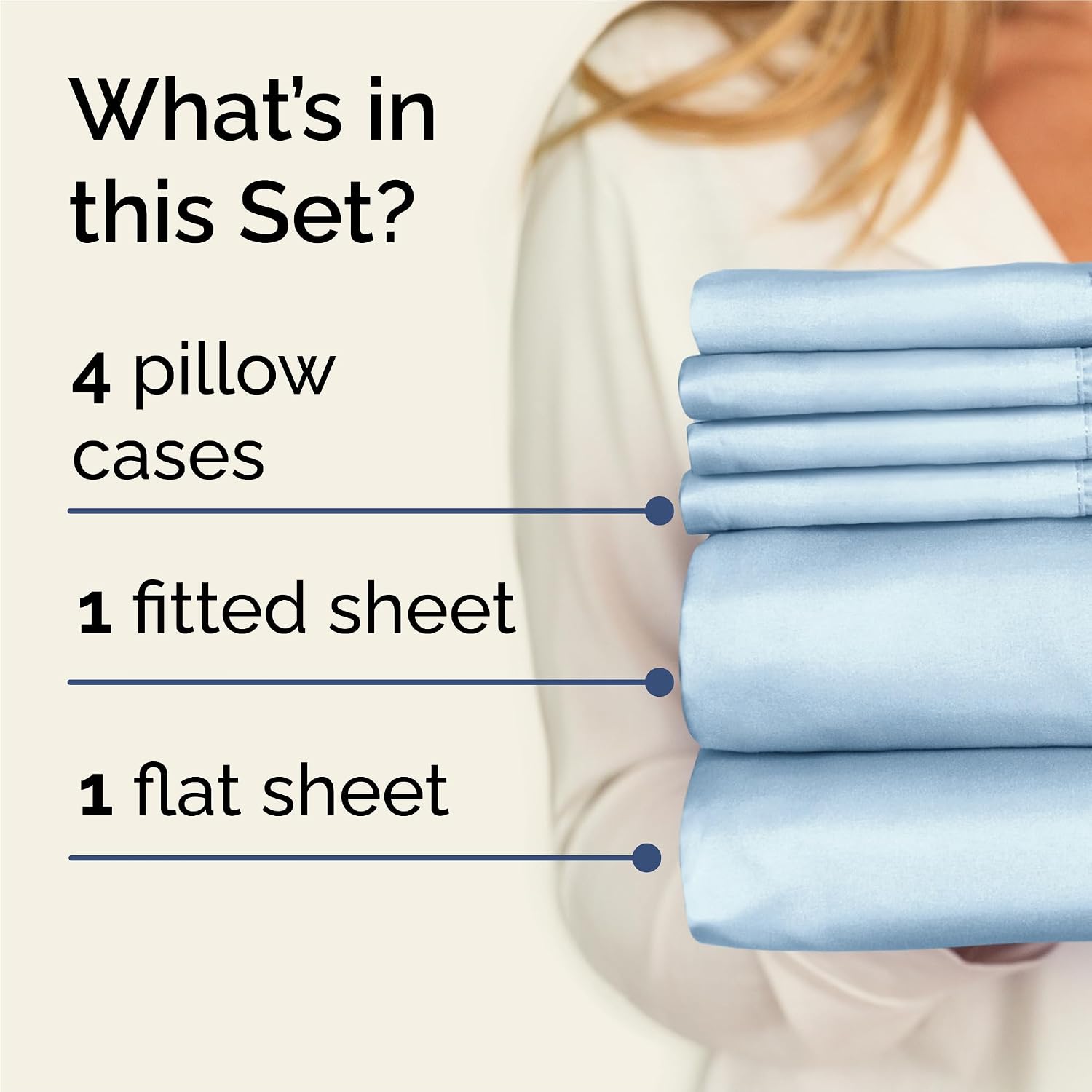 King 6 Piece Sheet Set - Comfy, Breathable & Cooling - Hotel Luxury Bedding for Women, Men, Kids, Teens & Children - 1 Flat & 1 Fitted…
