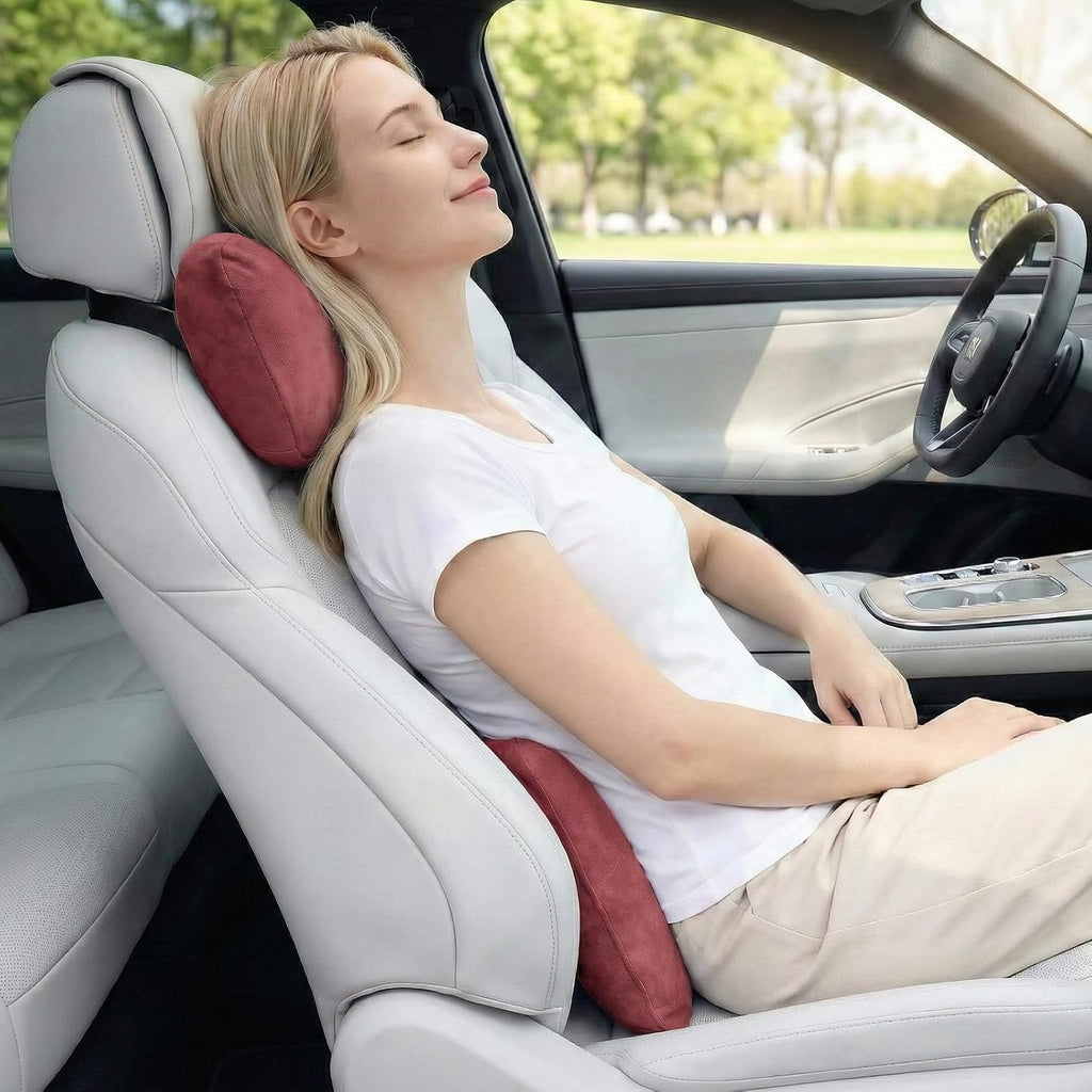 WELBRIT 2PCS Car Pillow for Car Neck Pillow for Driving Seat Neck Support Soft Cushion Back Support Head-Rests for Vehicle Sleeping…