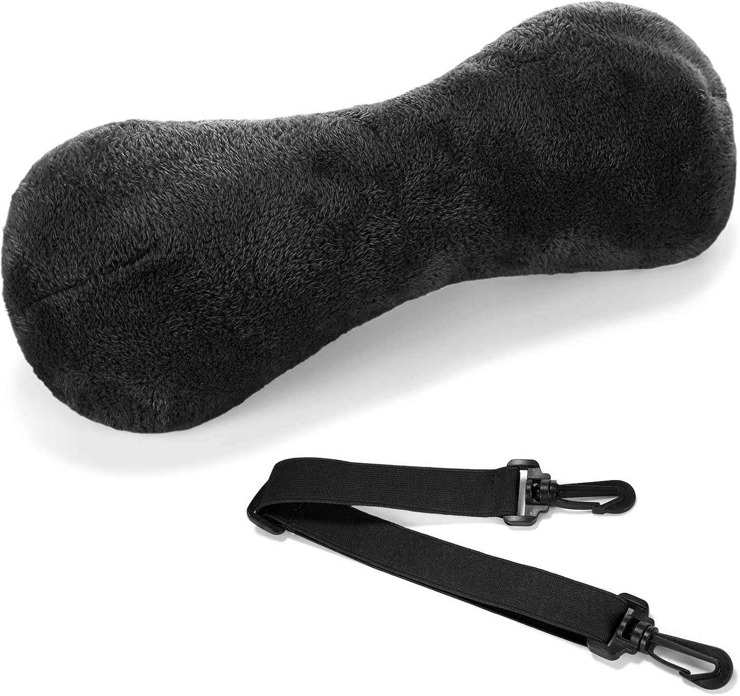 Colingmill 1 Pc Neck Pillow for Recliner Headrest Pillow Bone Shaped Chair Plush with Adjustable Strap Neck Support and Curve Head Cushion…