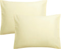 FLXXIE Pillow Cases Standard Size, Soft Microfiber Pillow Covers with Envelope Closure, Wrinkle, Stain Resistant Pillowcases, 2 Piece…