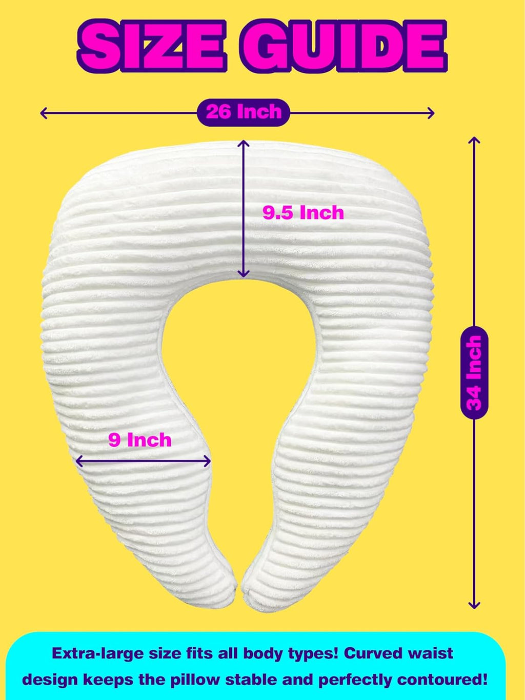 Gaming Crochet Pillow for Lap Support Lap Desk Pillow Setting in Bed or Sofa, U-Shaped Arm Pillows for Adults, Reading Pillow for Gaming…
