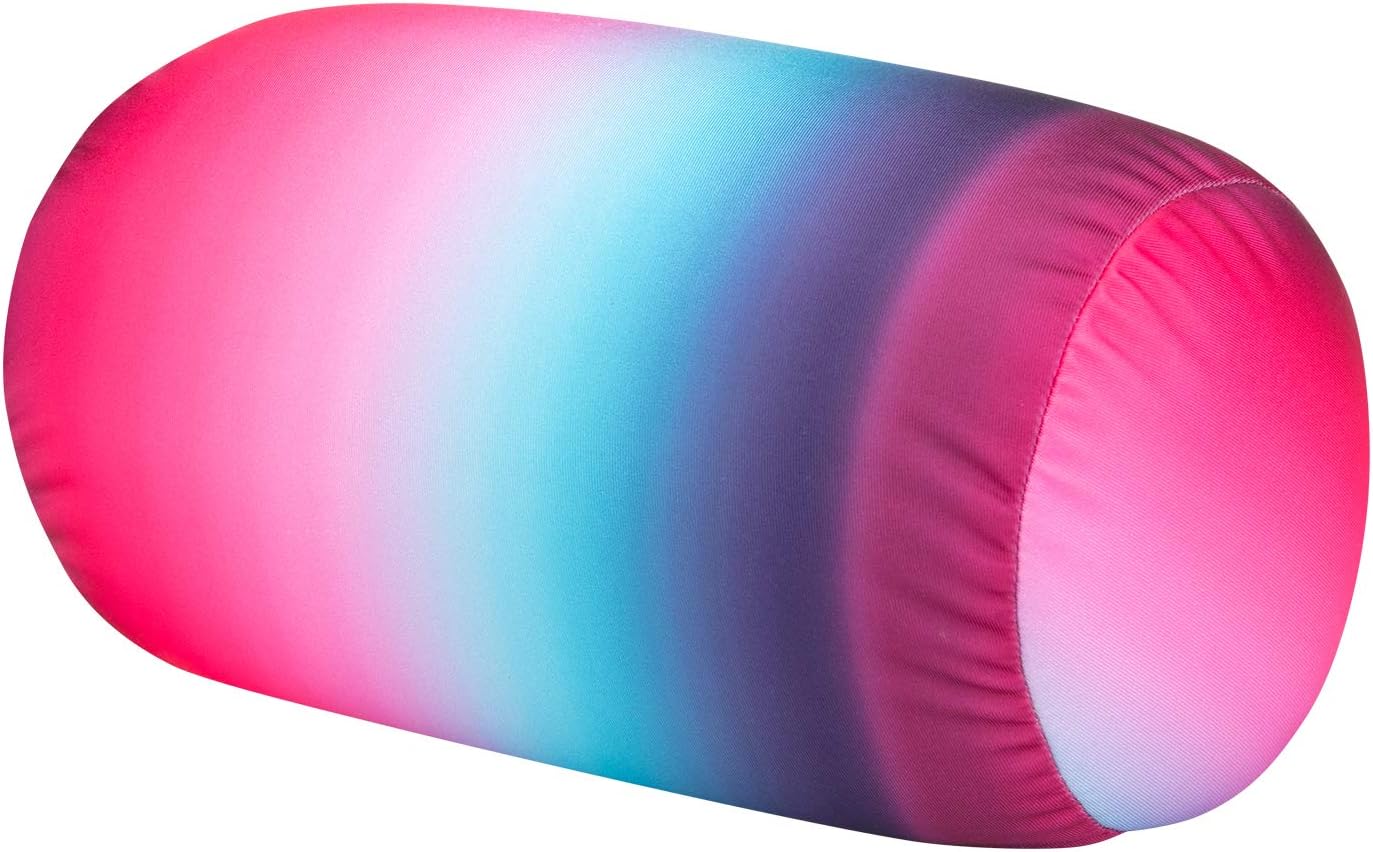Squishy Microbead Neck Pillow, 7Inch x 12Inch Soft Travel Body Bed Pillow Bean Pillow for Kids Adult Chair Sleeping Car Seat, Fun…