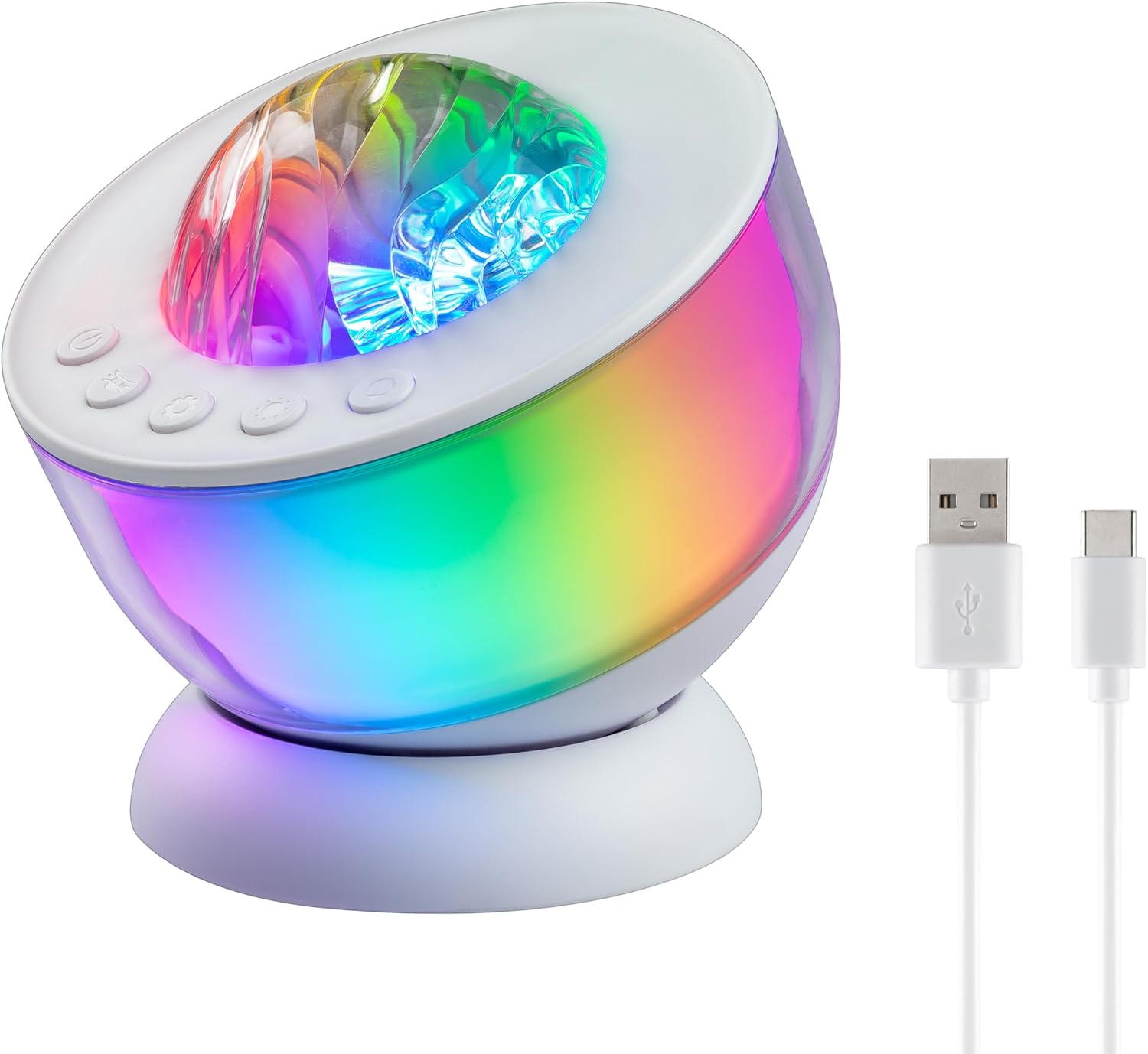 Enbrighten Galaxy Projector Night Light for Kids Room Decor LED Lights for Bedroom Ambient Lighting Nursery Game Room