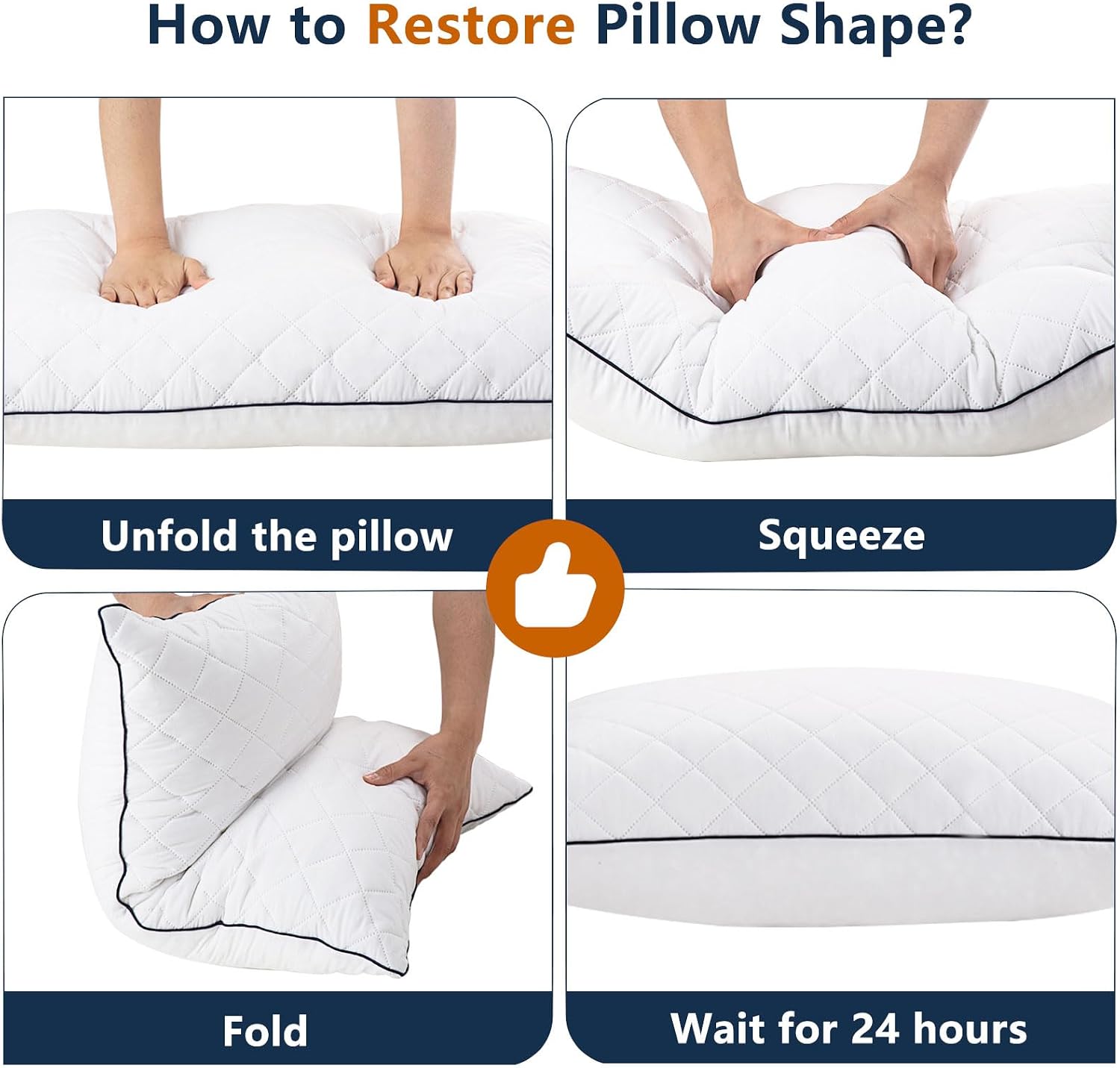1 MIDDLE ONE Body Pillow, Memory Foam Body Pillows for Adults Sleeping, Long Pillow for Bed, Big Large Firm Full Body Pillow for Side…