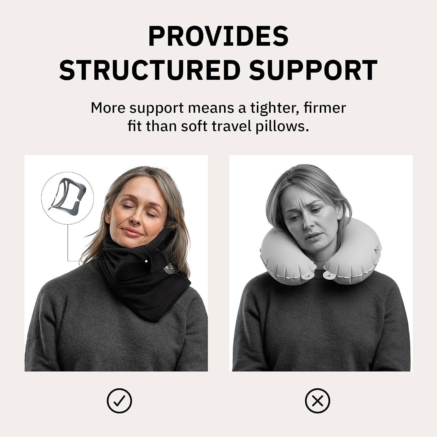 trtl Pillow Plus - Airplane Neck Pillow for Traveling - Height-Adjustable, Breathable Travel Pillow for Head and Neck Support While on…