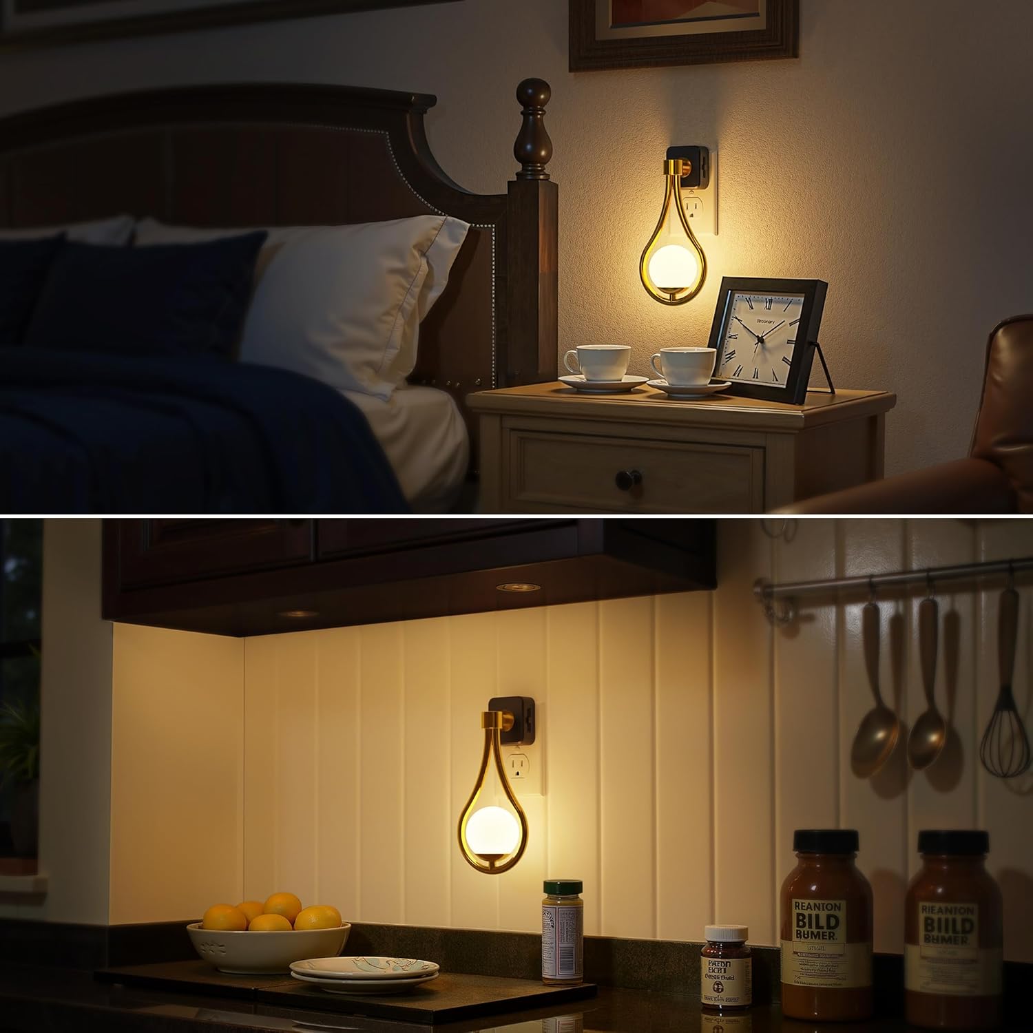 Briignite LED Night Light, Night Lights Plug into Wall, 0-100LM Dimmable Nightlight, 330° Rotating with Dusk to Dawn Sensor, Adjustable…