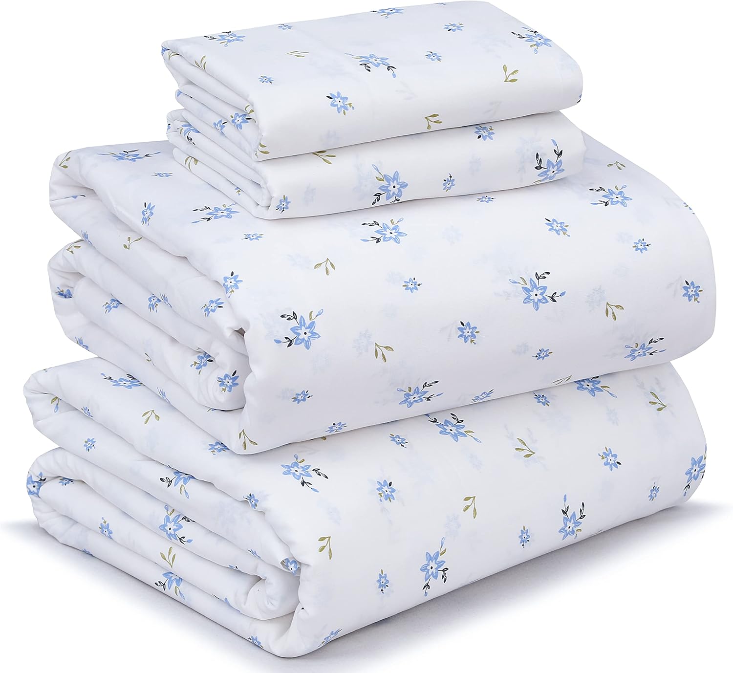Ruvanti 100% Cotton Percale Sheets Queen Size – Crisp Cooling Bed Sheets for Hot Sleepers, Deep Pocket 16”, Soft Breathable & Durable Hotel…