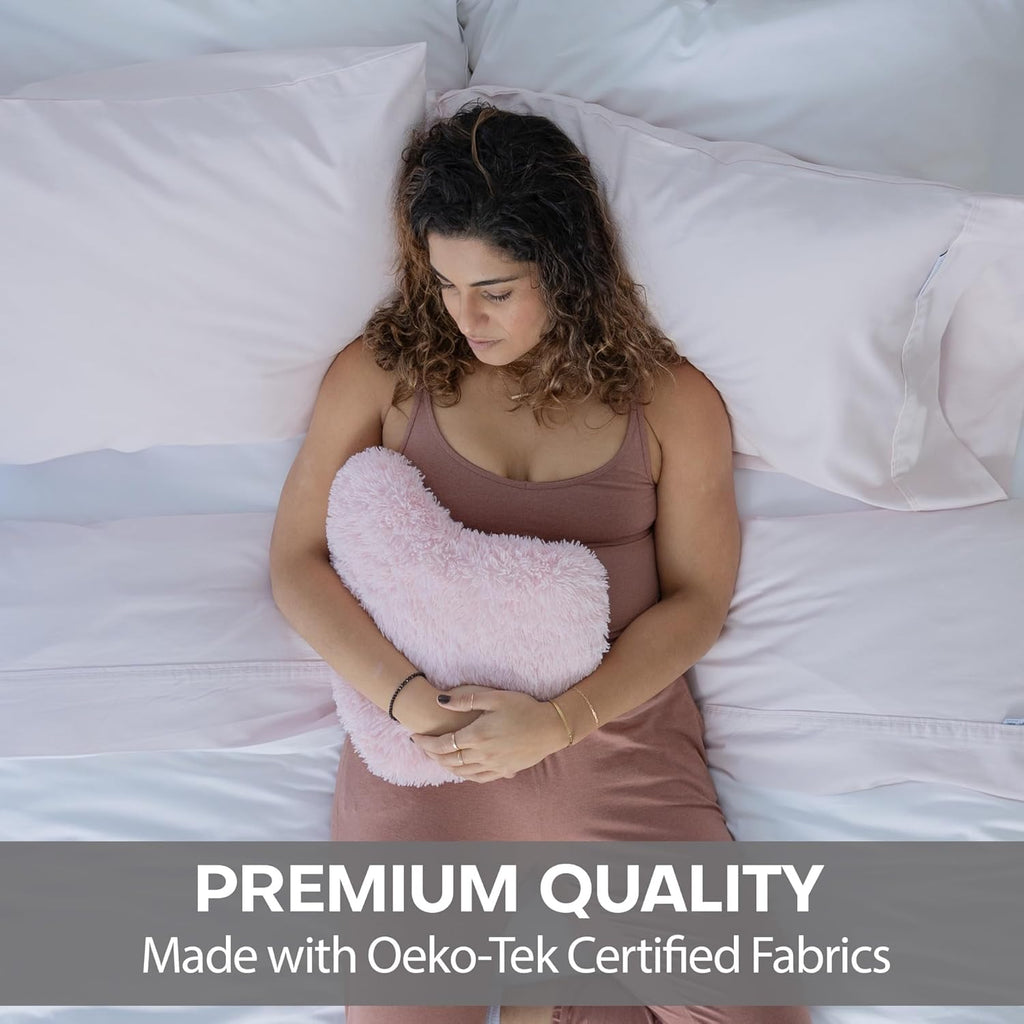QuickZip Sateen Pillow Case Standard/Queen Size (20” X 32”) Pillowcases, Set of 2, 100% Cotton Pillow Covers with Envelope Closure, Sand