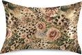 Satin Pillowcase for Hair and Skin, King Size Animal Tiger Leopard Print Rose Flower Decorative Pillow Sham with Envelope Closure Pillow…