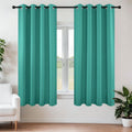 Joydeco Blackout Curtains 45 Inch Length 2 Panels Set, Thermal Insulated Long Curtains& Drapes 2 Burg, Room Darkening Grommet Drapes for Li…