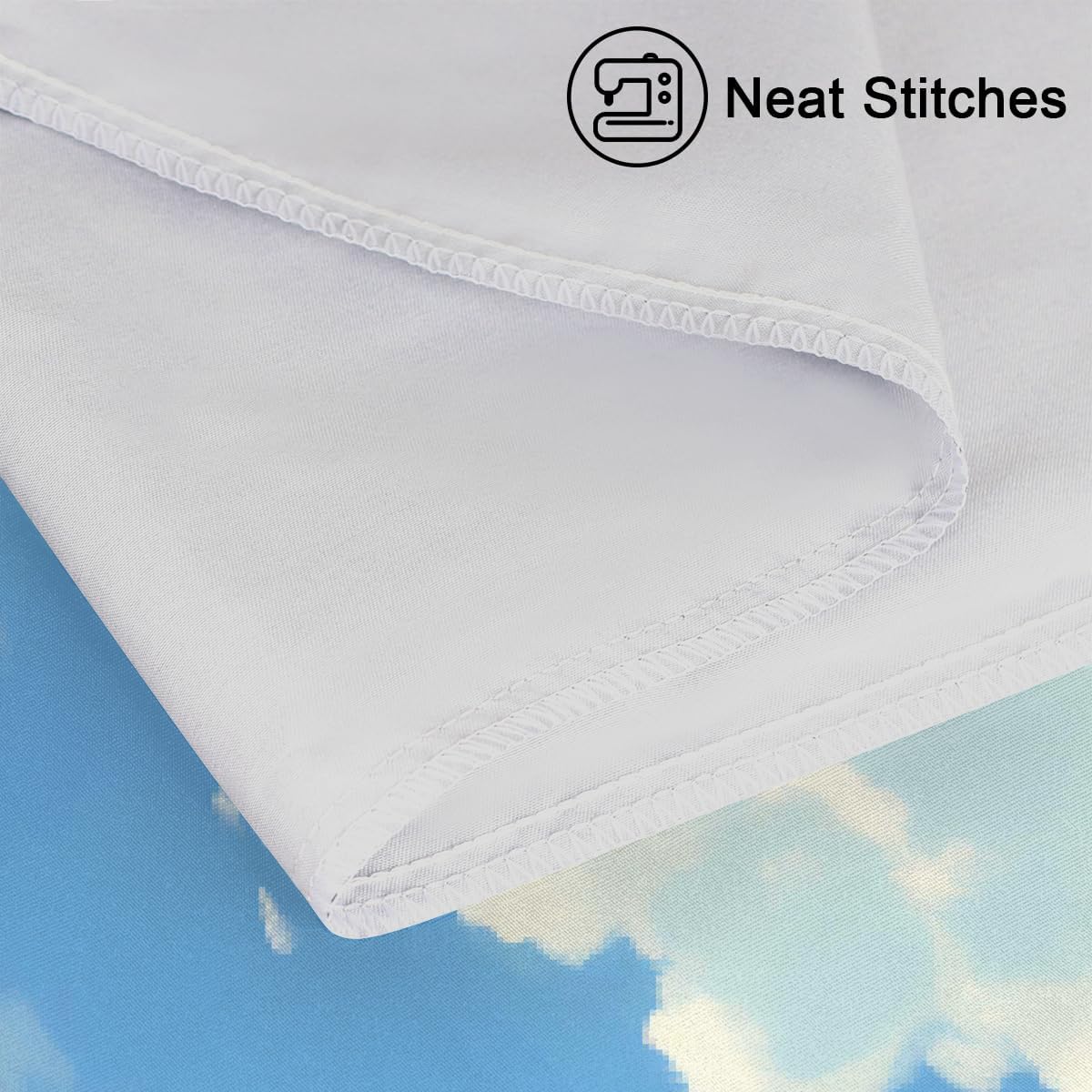 Cloud Funny Cat Satin Pillowcase for Hair and Skin Soft Silk Pillow Cases with Envelope Closure Cooling Pillow Case Slip Standard Pillow…