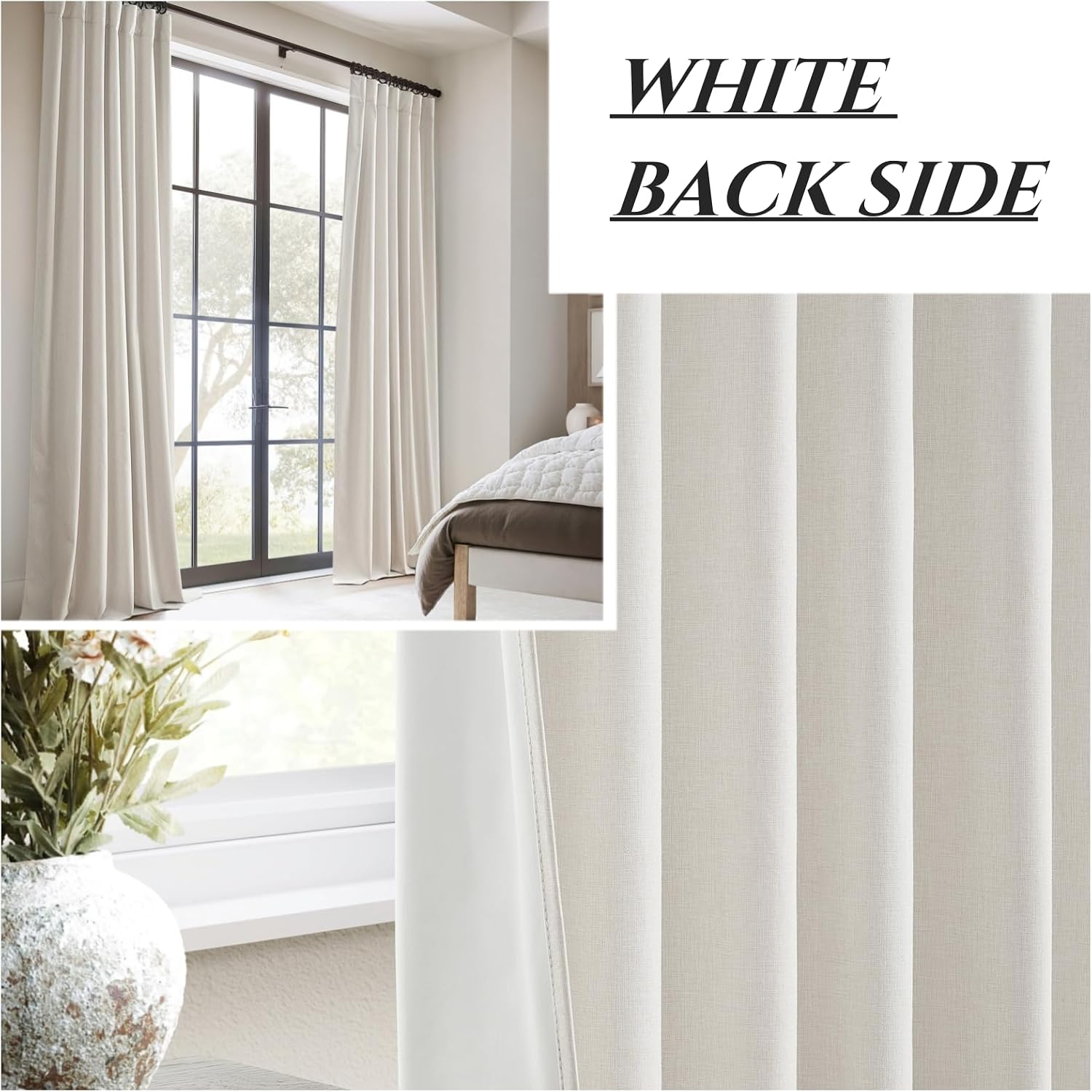 Qjmydeco Drapes 84 Inch Length 2 Panels Set for Bedroom Aesthetic,100% Blackout Cute Curtains for Nursery Weather Curtains Thermal Insulate…