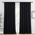 NICETOWN Black Out Window Curtains - Solid Home Decor Thermal Insulated Blackout Drapes/Draperies for Bedroom, Privacy Assured Window…