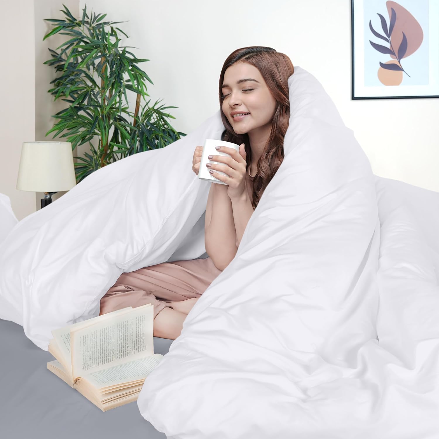 Utopia Bedding Duvet Cover California King Size - 3 Piece with Zipper Closure - 1 Comforter Cover 104X98 Inches & 2 Pillow Shams 20X36…