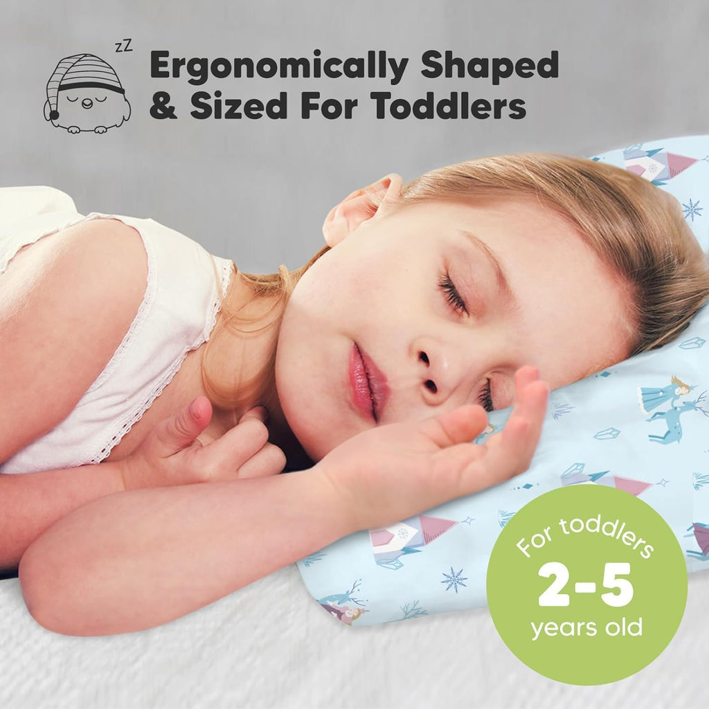 Toddler Pillow with Pillowcase - 13x18 My Little Dreamy Kids Travel Bed Pillows for Sleeping, Organic Cotton Small Pillowcase, Soft &…