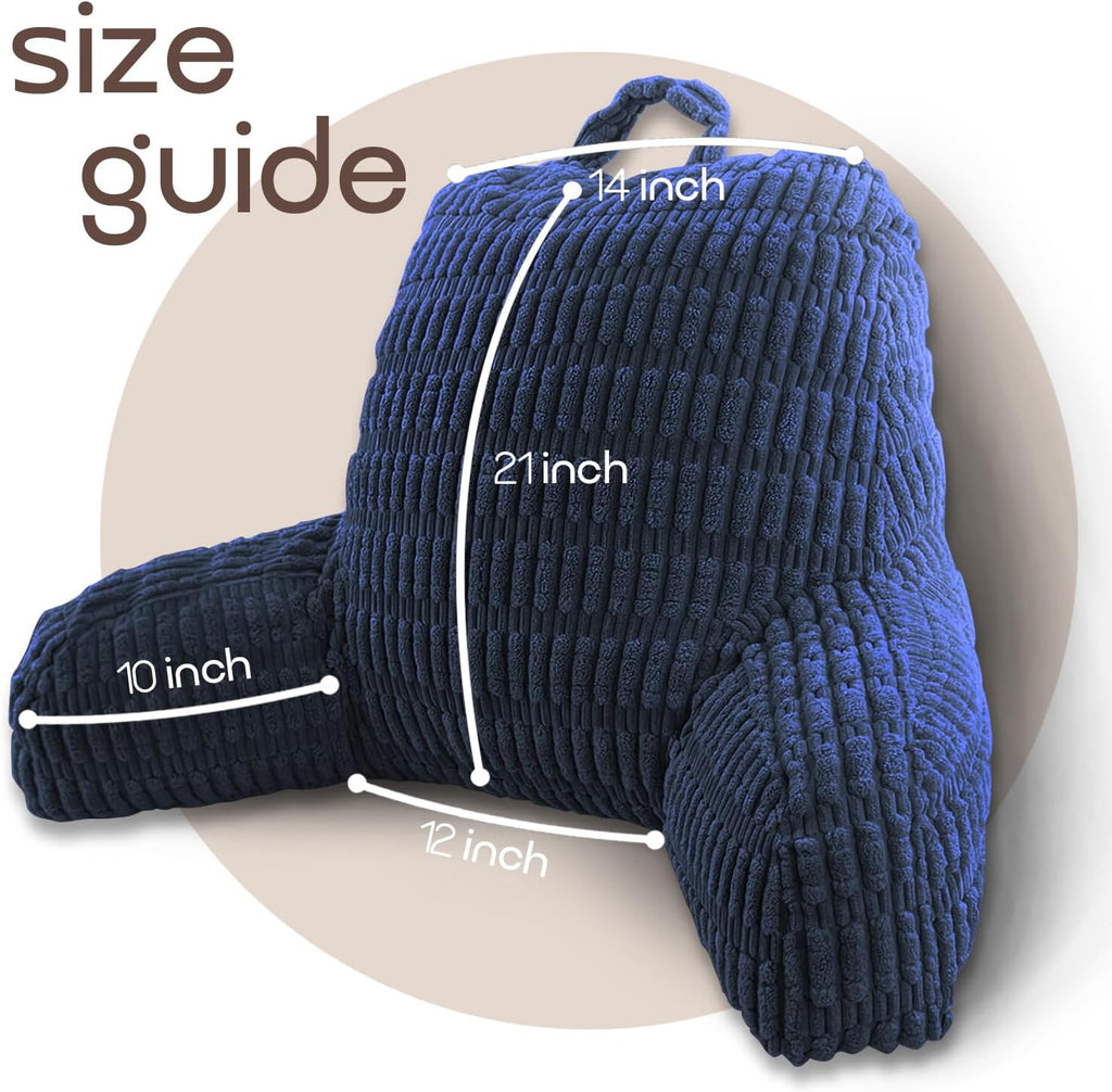 MIJIMO Reading Pillows for Sitting in Bed Adult, Back Rest Pillow for Sitting Up in Bed and Couch, Back Support Chair Pillow Support…