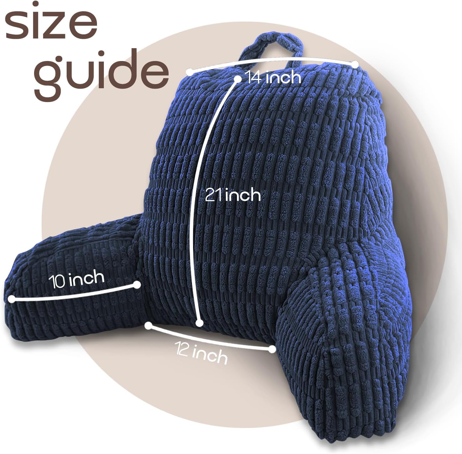 MIJIMO Reading Pillows for Sitting in Bed Adult, Back Rest Pillow for Sitting Up in Bed and Couch, Back Support Chair Pillow Support…