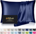 Home Silk Pillowcase for Hair and Skin, Mulberry Silk Pillow Cases Queen Size, Anti Acne Cooling Beauty Sleep Both Sides Natural Silk Satin…