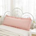 Merryword Pink Body Pillow Cover 20x54inches Long Pillowcase Ruffled Pillowcases Shabby Chic Ruffled Fringe Decor Body Ruffled Pillow Sham…