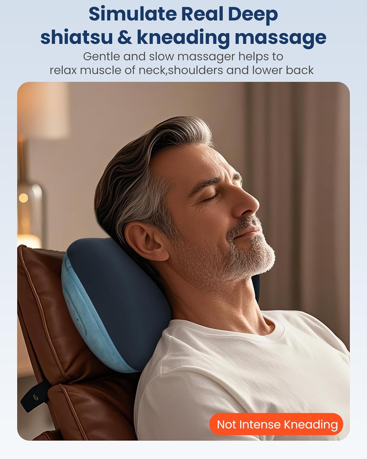 Comfier [2026 Fathers Day Gift for Men, Shiatsu Neck and Back Massager with Heat, Massager Pillow with 3D Kneading Deep Tissue, Cordless &…