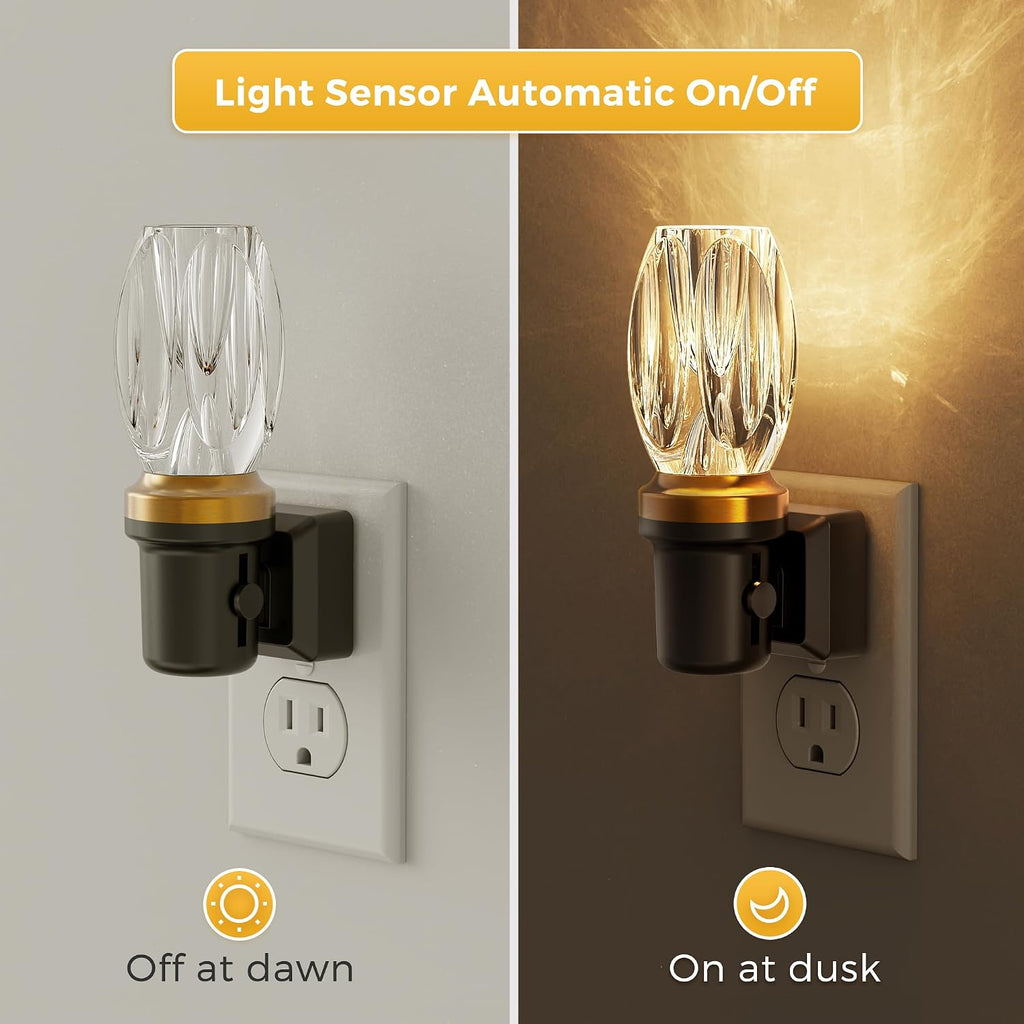 L LOHAS LED Night Light, Dimmable Night Lights Plug into Wall, Automatic Nightlights Plug in, Light Sensor, 3000K 100LM Adjustable…