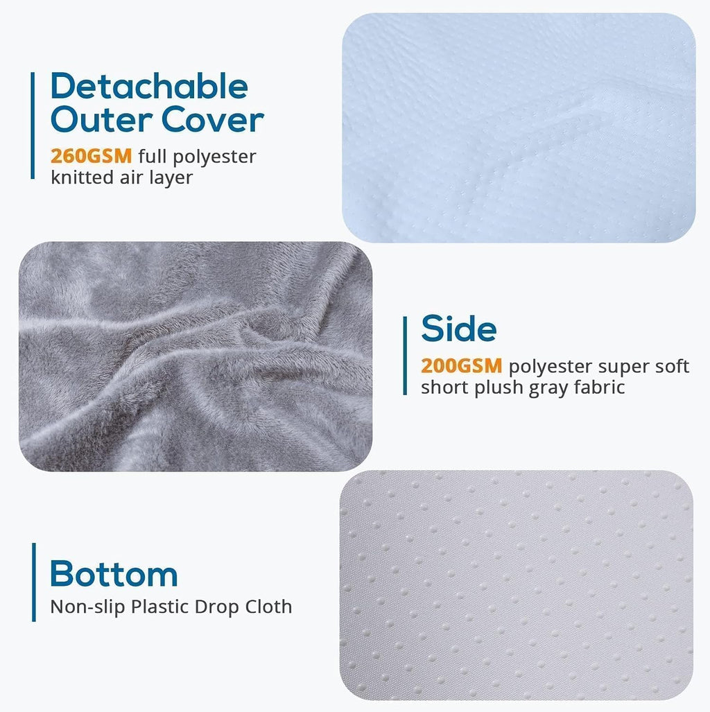 Sasttie Wedge Pillow, 12 Inch Memory Foam Bed Wedge Pillow for Sleeping, Acid Reflux, Back Pain, Post Surgery, and Snoring, Designed with W…