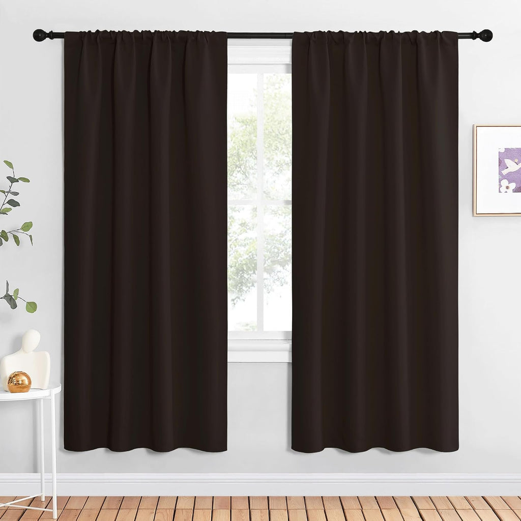 NICETOWN Blackout Curtains for Living Curtains, Thermal Insulated Noise Reducing Curtains & Drapes for Small Kitchen Window, Privacy…