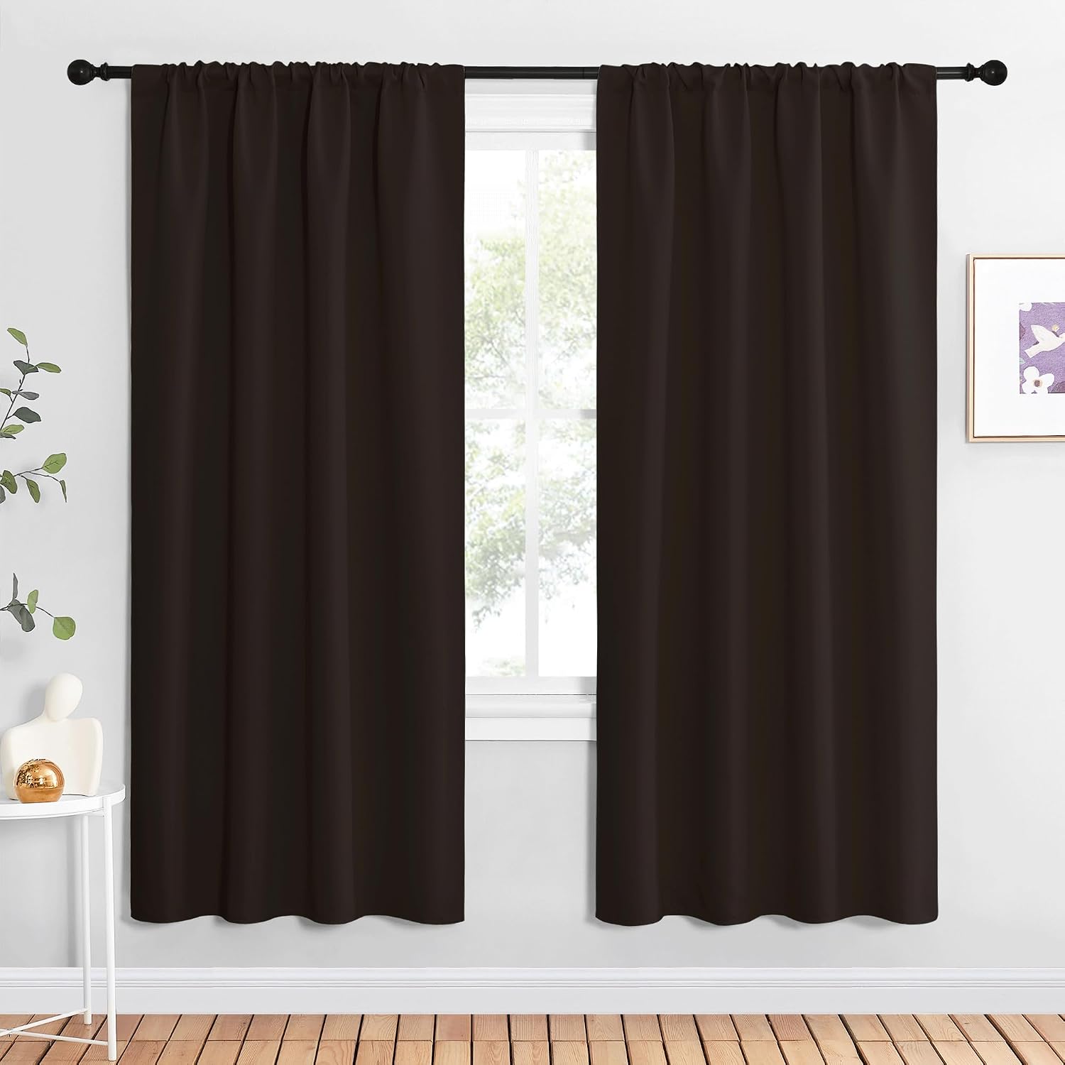 NICETOWN Blackout Curtains for Living Curtains, Thermal Insulated Noise Reducing Curtains & Drapes for Small Kitchen Window, Privacy…