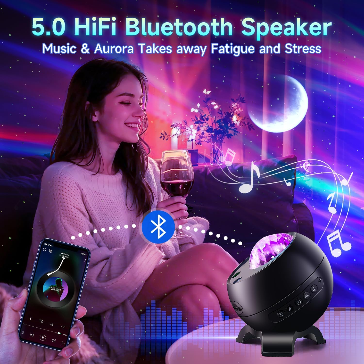 OneFire Northern Lights Projector 7-15 Year Old Boy Birthday Gifts for Him Galaxy Projector for Bedroom, 300+Colors Modes Aurora Light,15Wh…