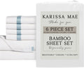 KARISSA MAE 6 Piece Pure Viscose from Bamboo Cal King Size Sheet Set | 100% FSC Certified | Luxuriously Soft | Cooling | 18" Deep Pocket…