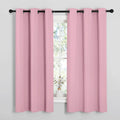 NICETOWN Room Darkening Curtains 63" Long Set of 2 for Bedroom, Rouge Pink Nursery Essential Thermal Insulated Solid Grommet Top Blackout…