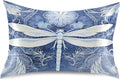 YETTASBIN Dragonfly Satin Pillowcase, Soft Breathable Silk Pillow Case with Envelope Closure for Hair and Skin, Queen Size 30 x 20 Inch
