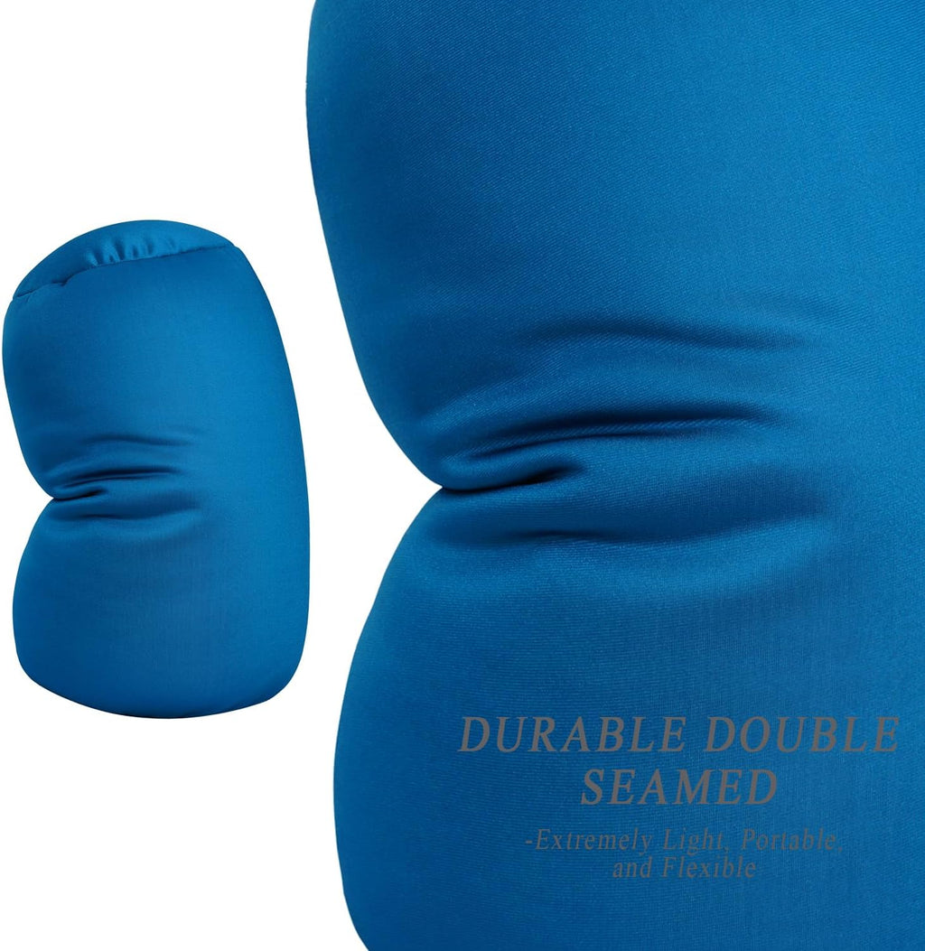 Microbead Neck Body Pillow Tube Microbead Bolster Bean Smooth Cool Pillow Neck Cervical Roll Pillow for Sleeping 7 x 12Inch Throw Travel…