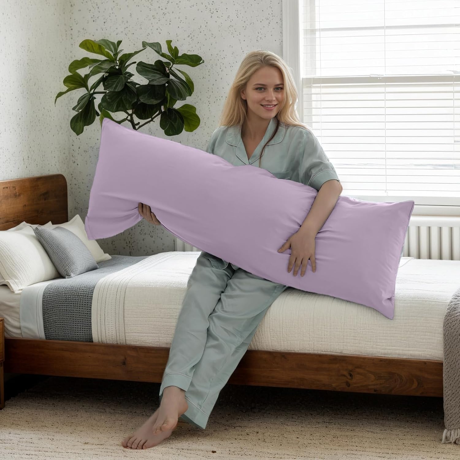 TELUS Body Cooling Pillow Cases Cover, Bamboo Rayon Pillowcases with Zipper Closure, Cool and Breathable Pillow Cover for Hot Sleepers…