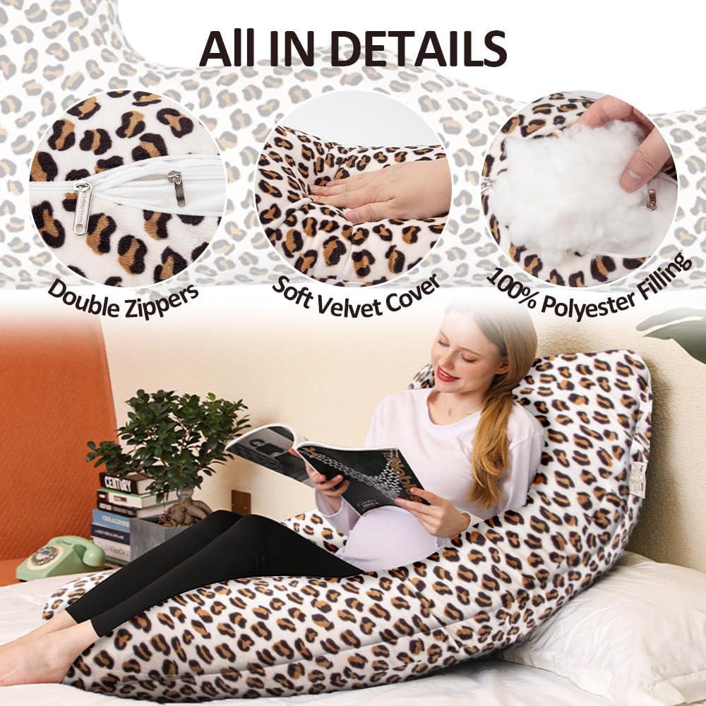 Chilling Home Pregnancy Pillow, J Shape Pregnancy Pillows for Sleeping, Body Pillows for Adults, Maternity Pillow for Pregnant Women…