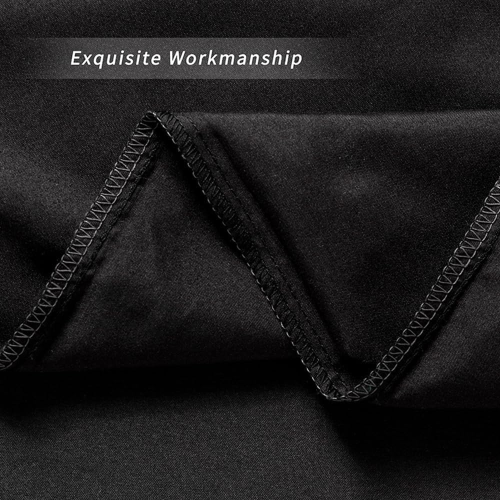 NookZuzu 2 Pack Microfiber Zipper Pillowcases, Soft Comfortable Not Shrink Black Pillow Case, Standard Pillow Cases Set of 2 (20x26 Inches)…