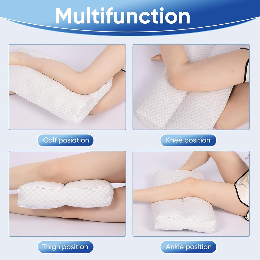 Cooling Knee Pillow for Side Sleeper, 5" Leg Pillow for Side Sleeping, 100% Cooling Fabric Pillow for Between Knees While Sleeping - High…