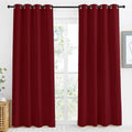 NICETOWN Christmas Burgundy Curtains for Living Room, 55x86 Inch,1 Piece, Burgundy Red, Home Decor Energy Smart Thermal Insulated Window…