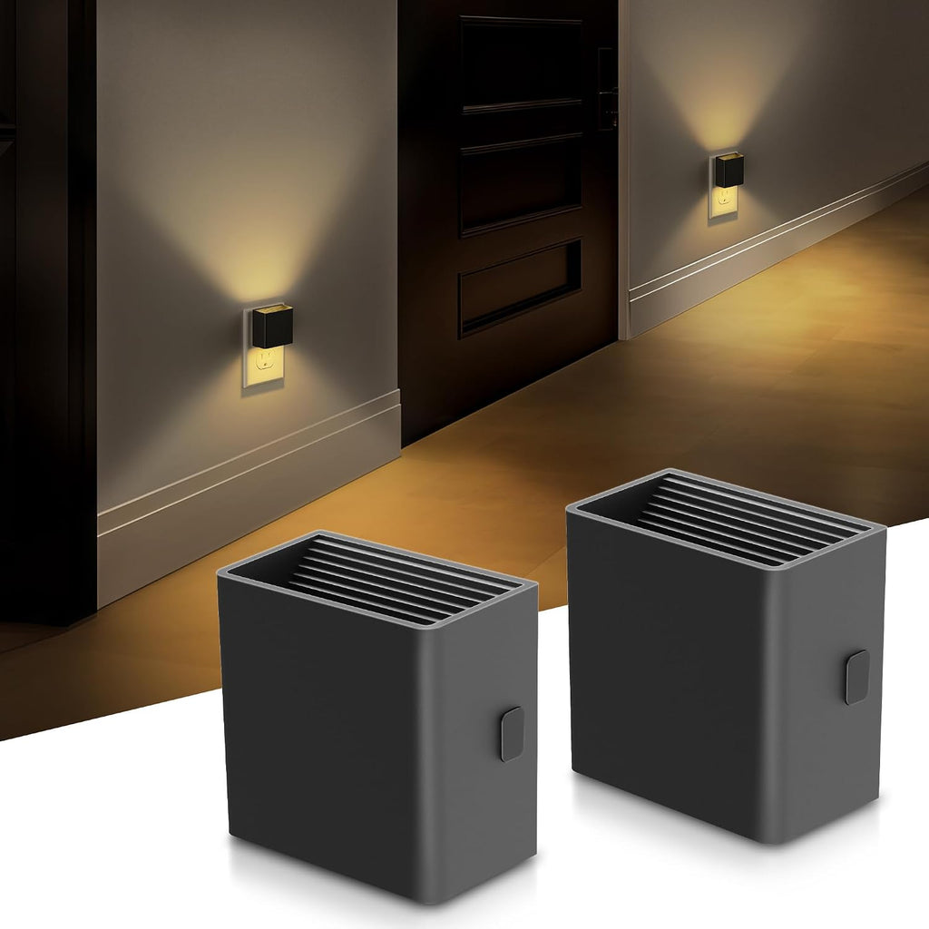 DORESshop LED Night Lights Plug into Wall [4 Pack], Plug in Nightlight, 3 Level Brightness Adjustable Night Light, Dusk to Dawn Sensor…