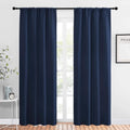 NICETOWN Thermal Curtains Blackout Draperies - Window Treatment Energy Saving Solid Blackout Rod Pocket Curtains/Drapes for Living Room…
