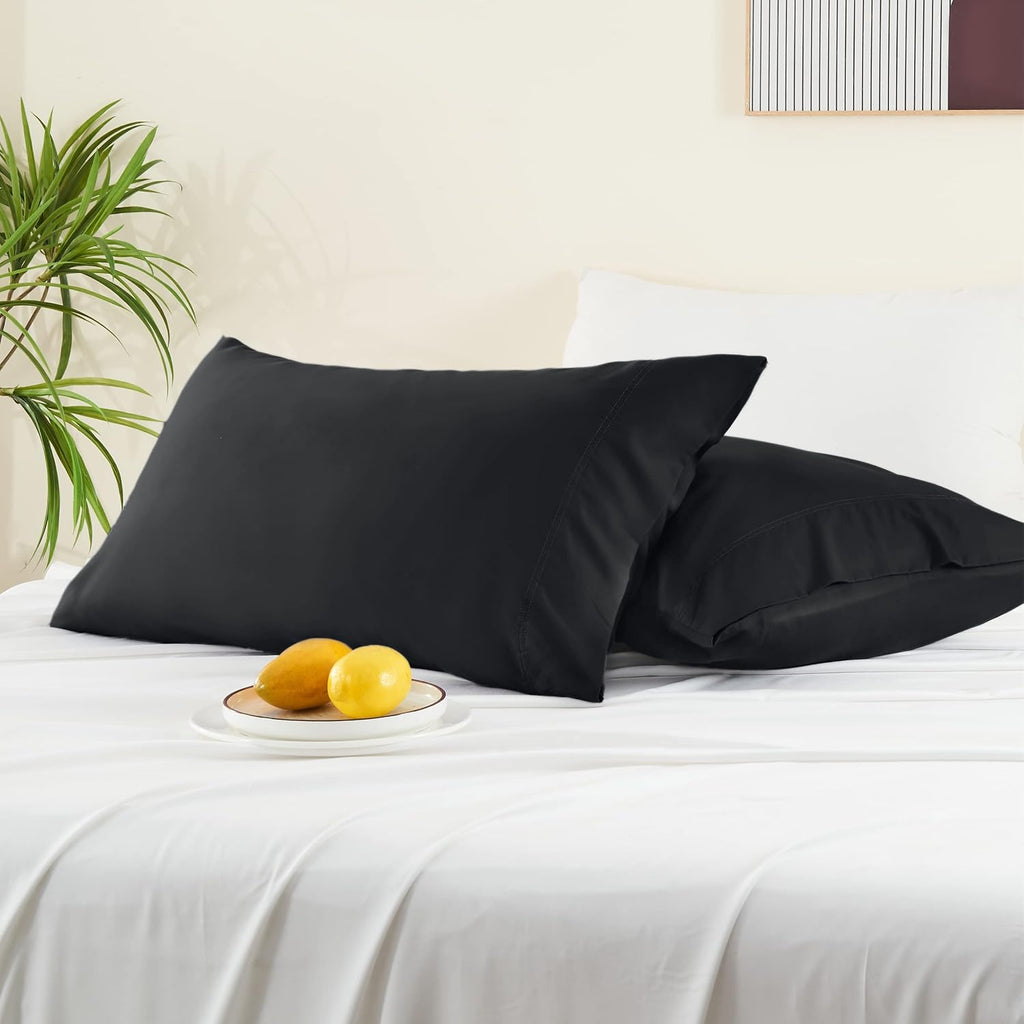 Bedelite King Size Pillow Cases Set of 2, Rayon Derived from Bamboo, Cooling Pillow Cases for Hot Sleepers & Night Sweats, Breathable and S…