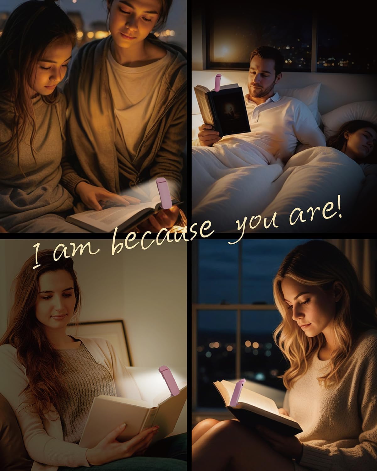 HEMONNKAM Book Reading Light, Rechargeable Clip on Booklight, Eye Caring 3 Color Temperatures & 5 Brightness Levels, Night Use for Bed…