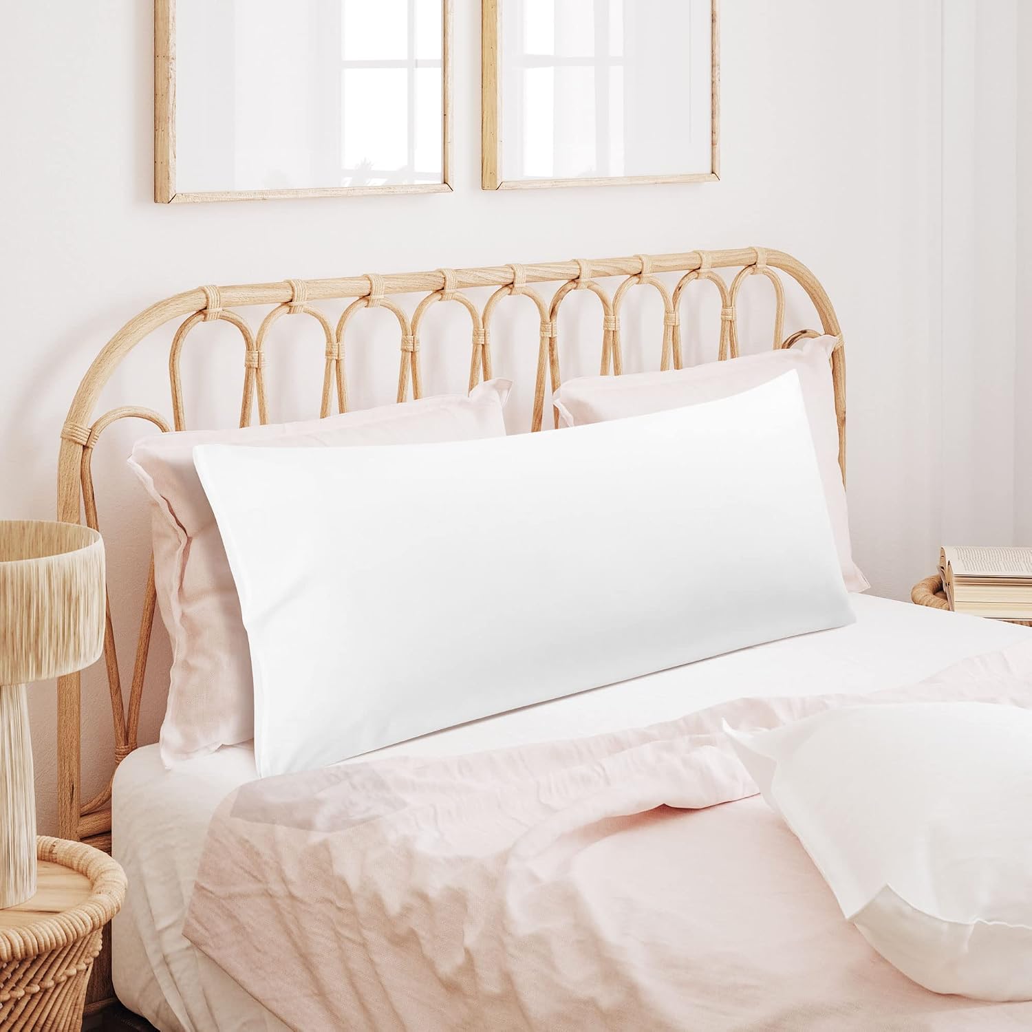 uxcell 100% Microfiber Body Pillow Cover | 1800 Thread Count Pillowcase | Soft Pillow Case with Envelope Closure | 90 GSM Ployester | No Wr…