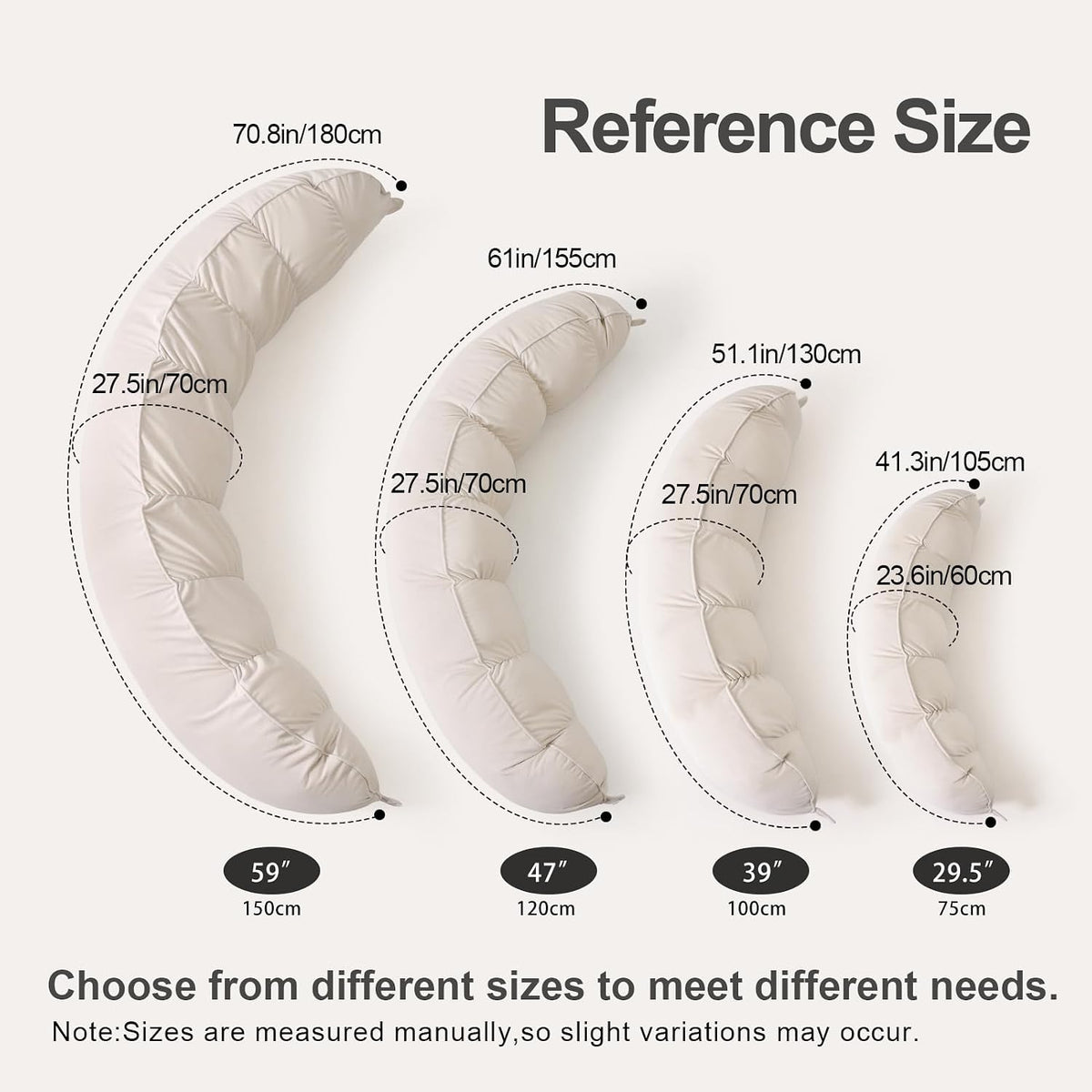 Peallow(Pat. Pend) – Long Round Body Pillow for Adults, Bolster Pillow for Sleeping, Soft and Supportive Pillow for Sleeping & Lumbar…