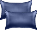 Elegantcomfort Elegant Comfort 2-Pack Cooling Viscose Satin Pillowcase Set with Hidden Zipper Closure, Silky Smooth for Hair and fabric…